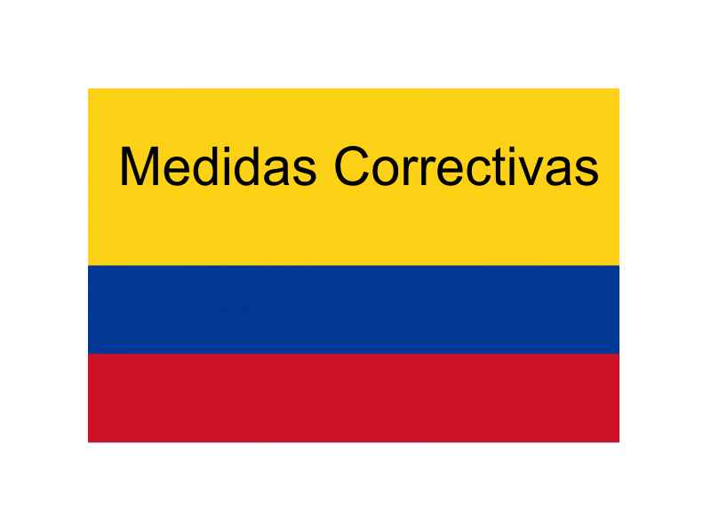 Medidas correctivas en colombia